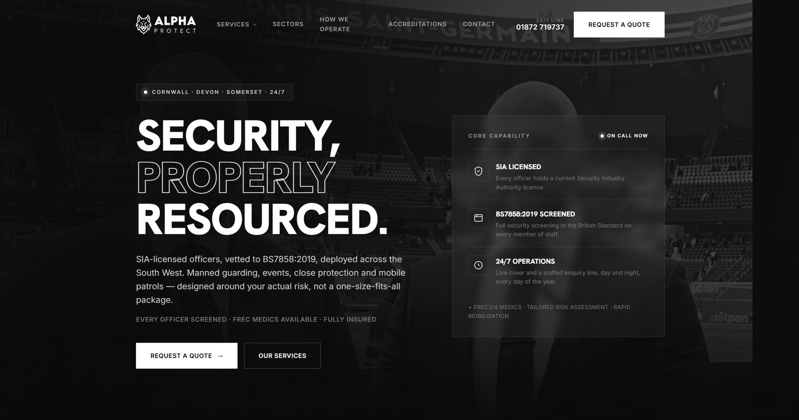 New website by Cornwall Design & Print — after